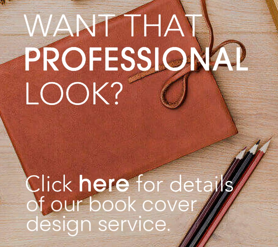 Book design and illustration Book and pencils and text offering book design and illustration services